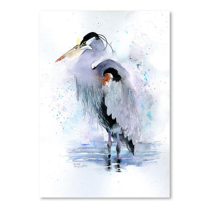 Splashy Heron by Rachel McNaughton Art Print - Art Print - Americanflat