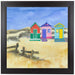 Beach Huts by Rachel McNaughton Framed Print - Americanflat