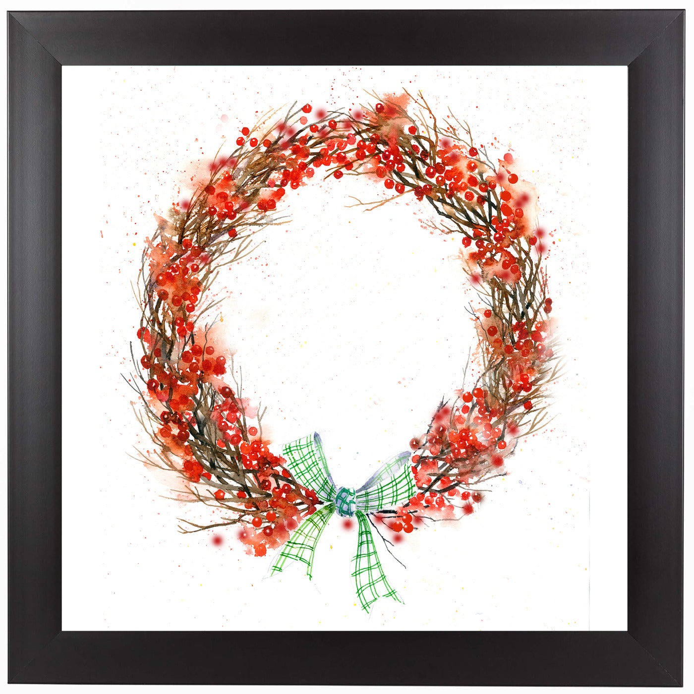 Twig And Berry Wreath by Rachel McNaughton Framed Print - Americanflat