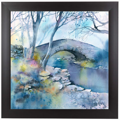 Winter Bridge by Rachel McNaughton Framed Print - Americanflat