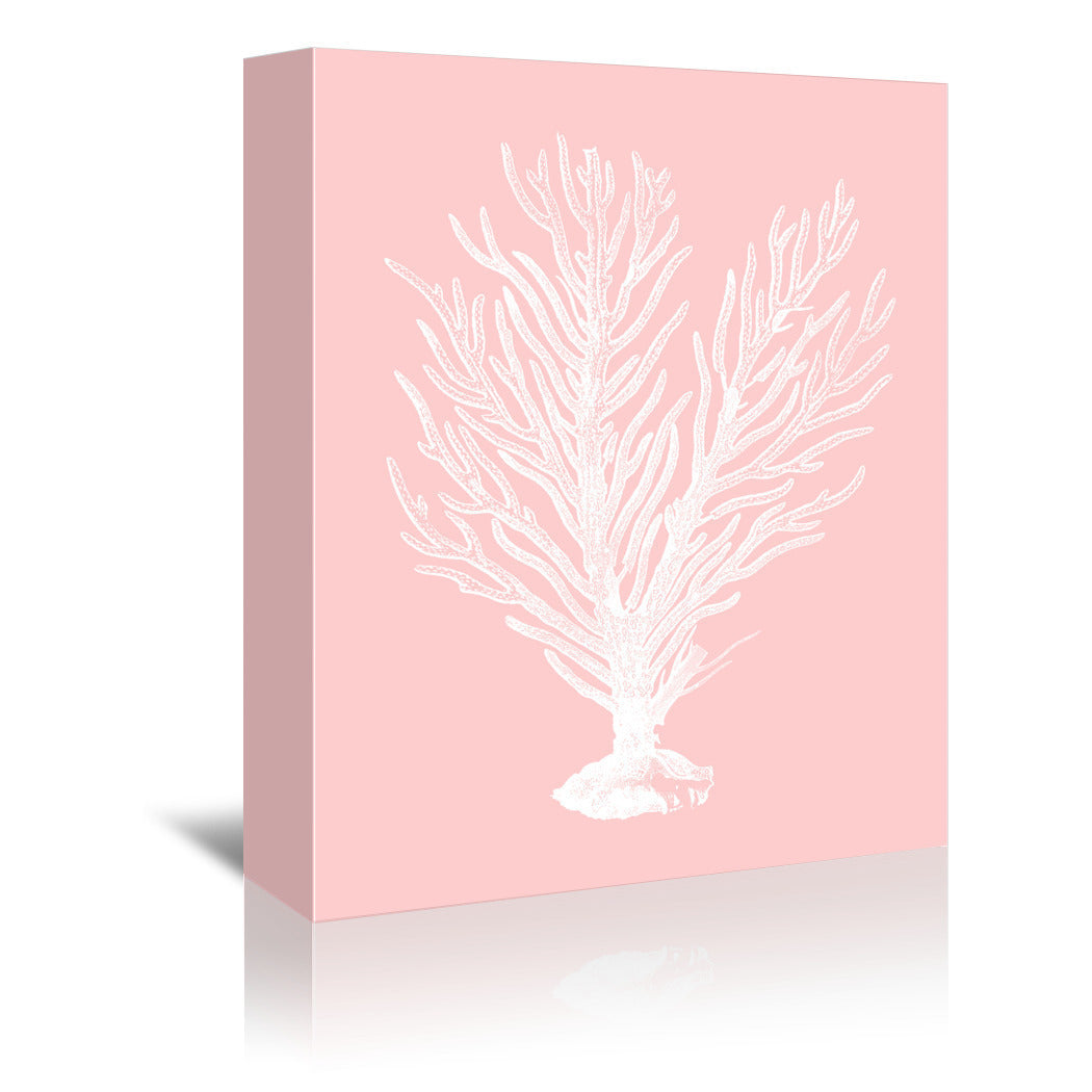 Mil Pink Finger Coral by Coastal Print & Design Wrapped Canvas - Wrapped Canvas - Americanflat