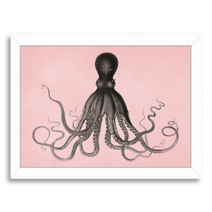 Mil Pink Choco Octopus by Coastal Print & Design Framed Print - Americanflat