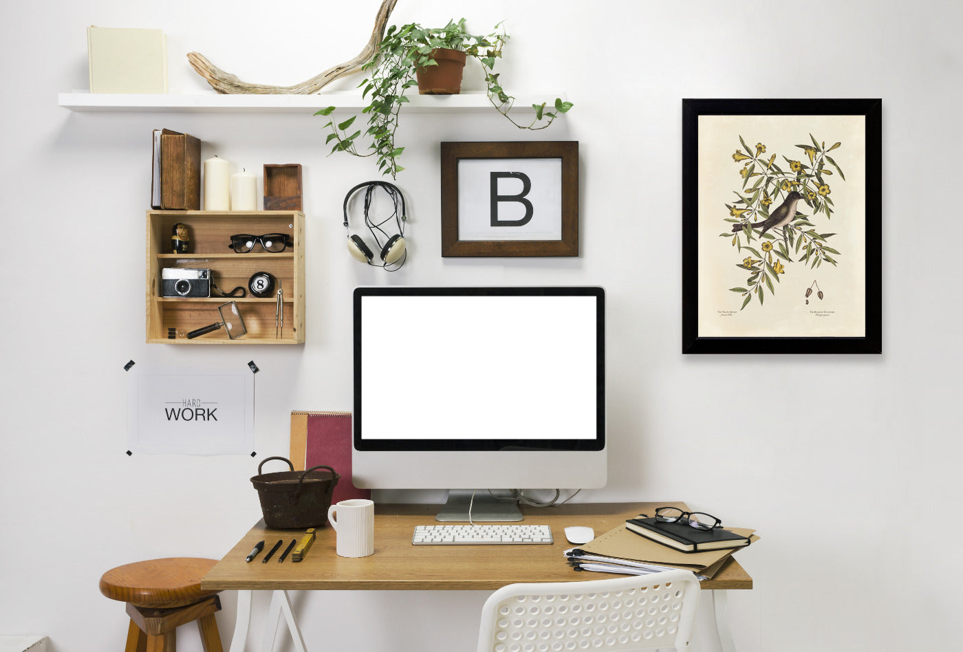 Yellow Jeffamy by Coastal Print & Design Framed Print - Americanflat