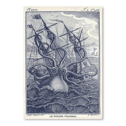 Marine Kraken by Coastal Print & Design Art Print - Art Print - Americanflat