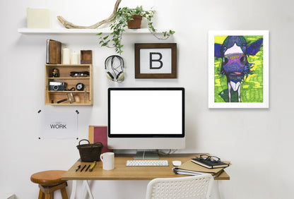 Cow In Face by Solveig Studio Framed Print - Americanflat
