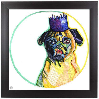 Pug Ester by Solveig Studio Framed Print - Americanflat