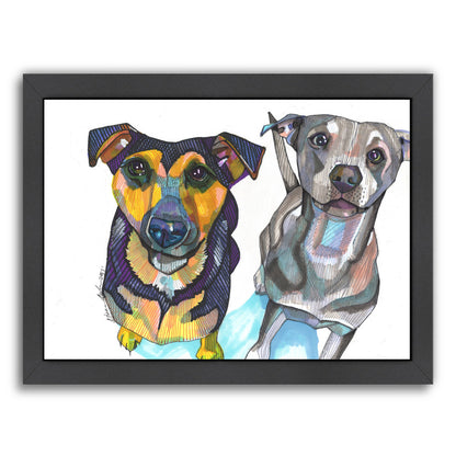 Two Dogs One Grey by Solveig Studio Framed Print - Americanflat