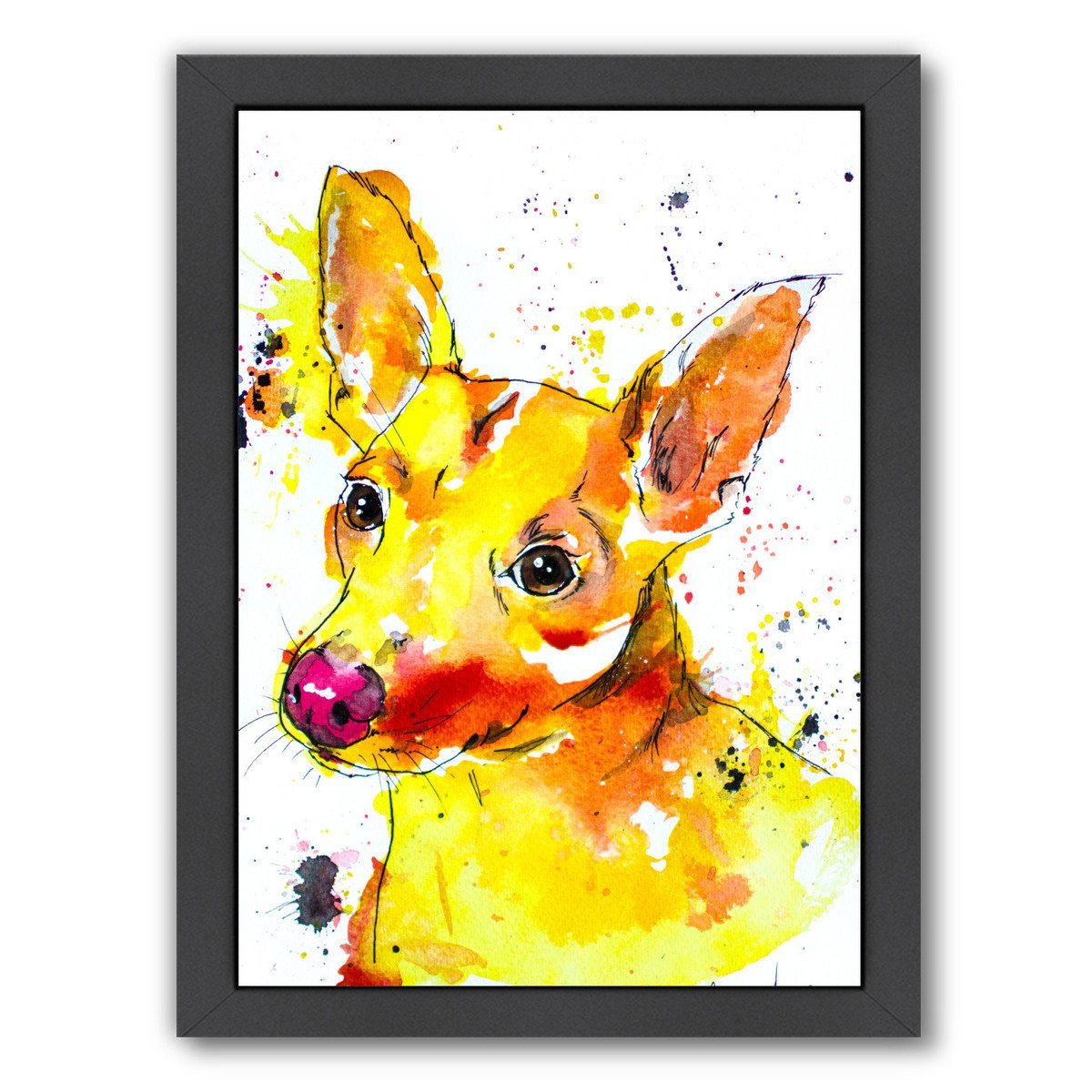 Chihuahua Mix by Allison Gray Framed Print - Americanflat