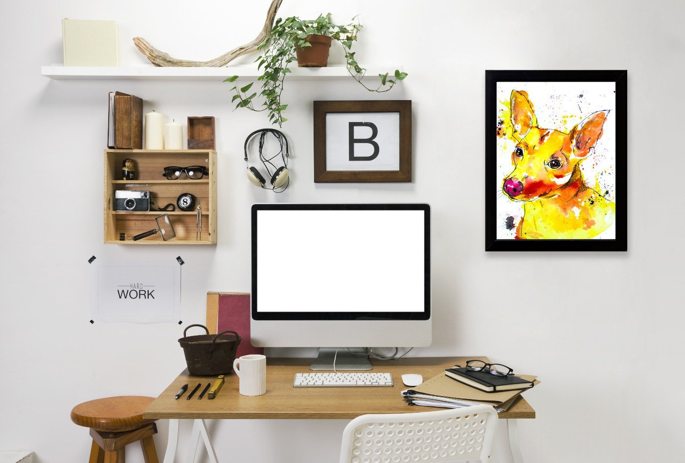 Chihuahua Mix by Allison Gray Framed Print - Americanflat