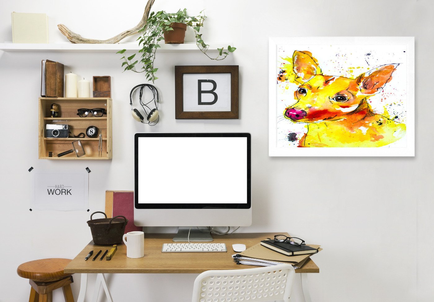 Chihuahua Mix by Allison Gray Framed Print - Americanflat