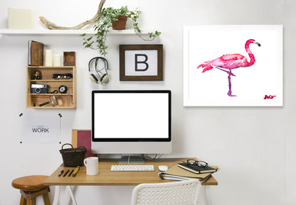 Flamingo by Allison Gray Framed Print - Americanflat