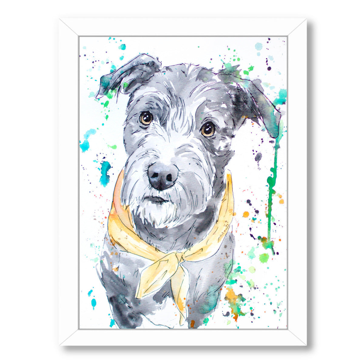 Terrier by Allison Gray Framed Print - Americanflat