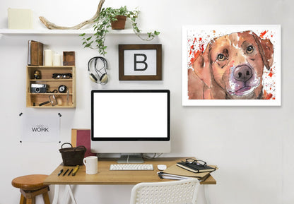 Chocolate Lab by Allison Gray Framed Print - Americanflat