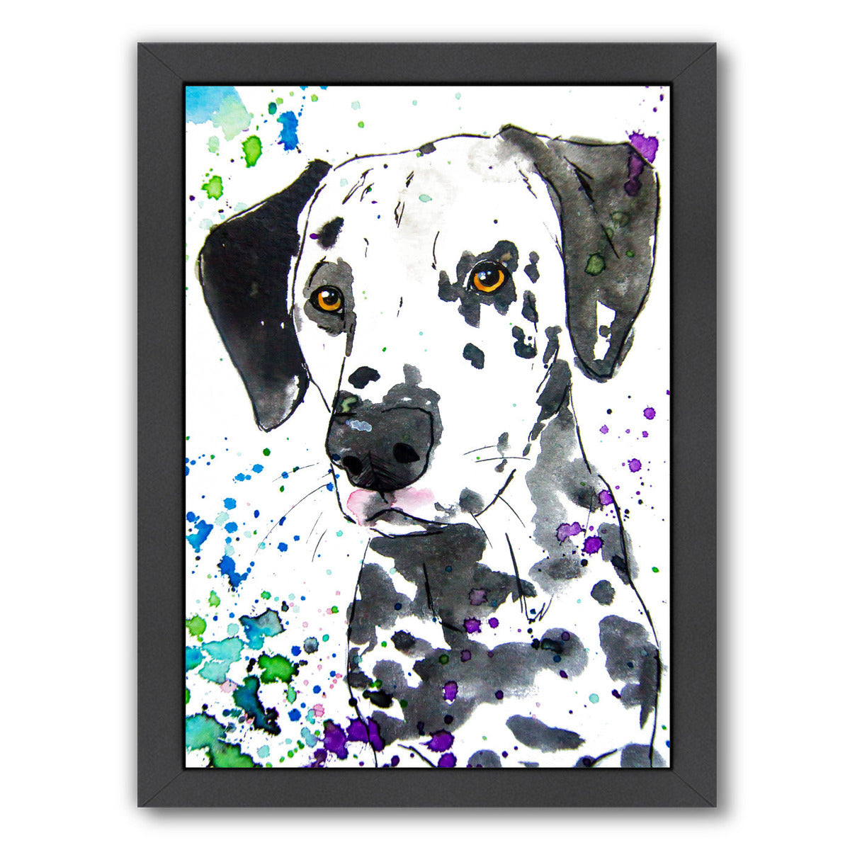 Dalmatian by Allison Gray Framed Print - Americanflat