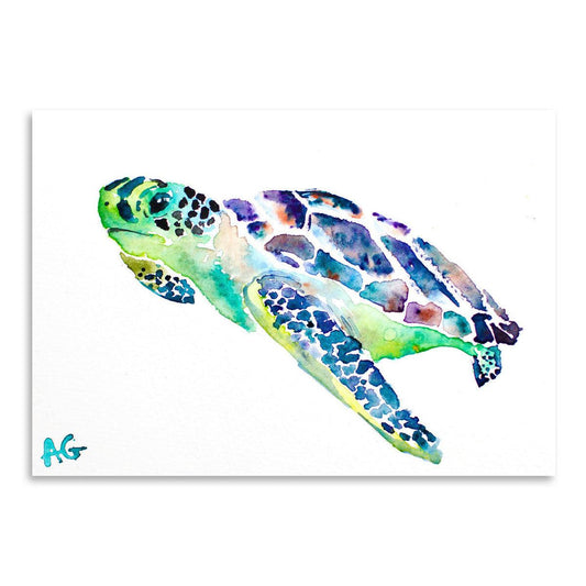 Sea Turtle by Allison Gray Art Print - Art Print - Americanflat