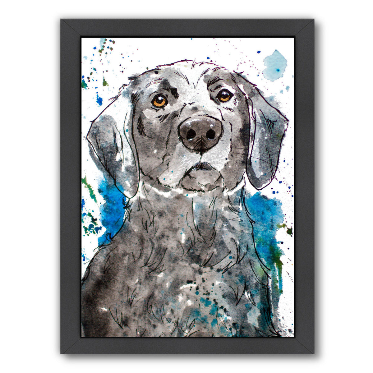 Water Loving Lab by Allison Gray Framed Print - Americanflat