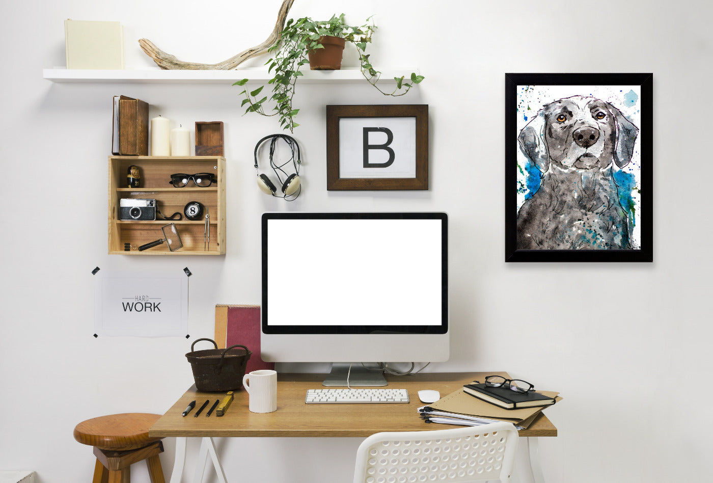 Water Loving Lab by Allison Gray Framed Print - Americanflat