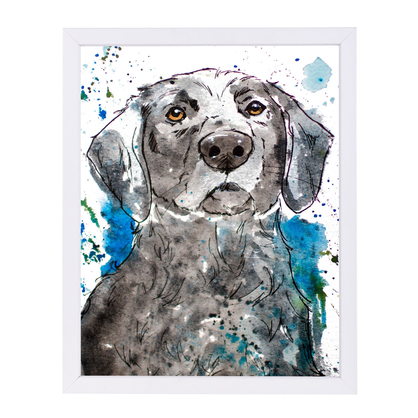 Water Loving Lab by Allison Gray Framed Print - Americanflat