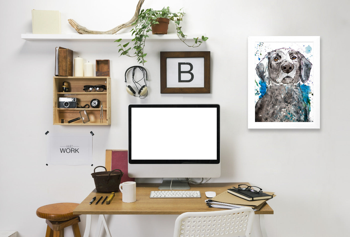 Water Loving Lab by Allison Gray Framed Print - Americanflat