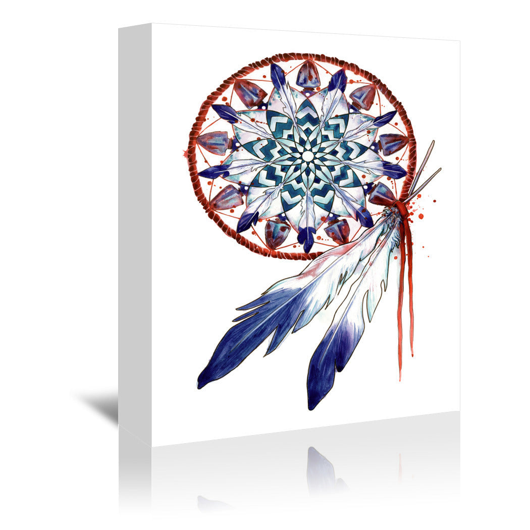 Dream catcher Mandala by Sam Nagel Wrapped Canvas - Wrapped Canvas - Americanflat