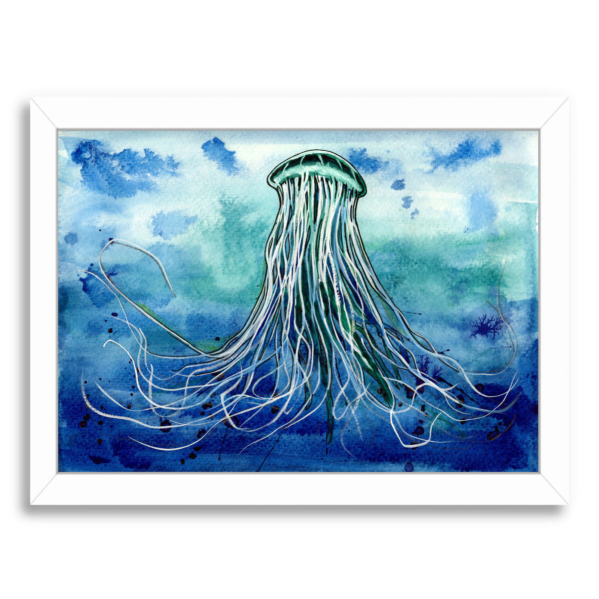 Emperor Jellyfish by Sam Nagel Framed Print - Americanflat