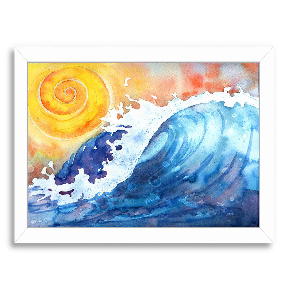 Facing East Ocean Wave by Sam Nagel Framed Print - Americanflat
