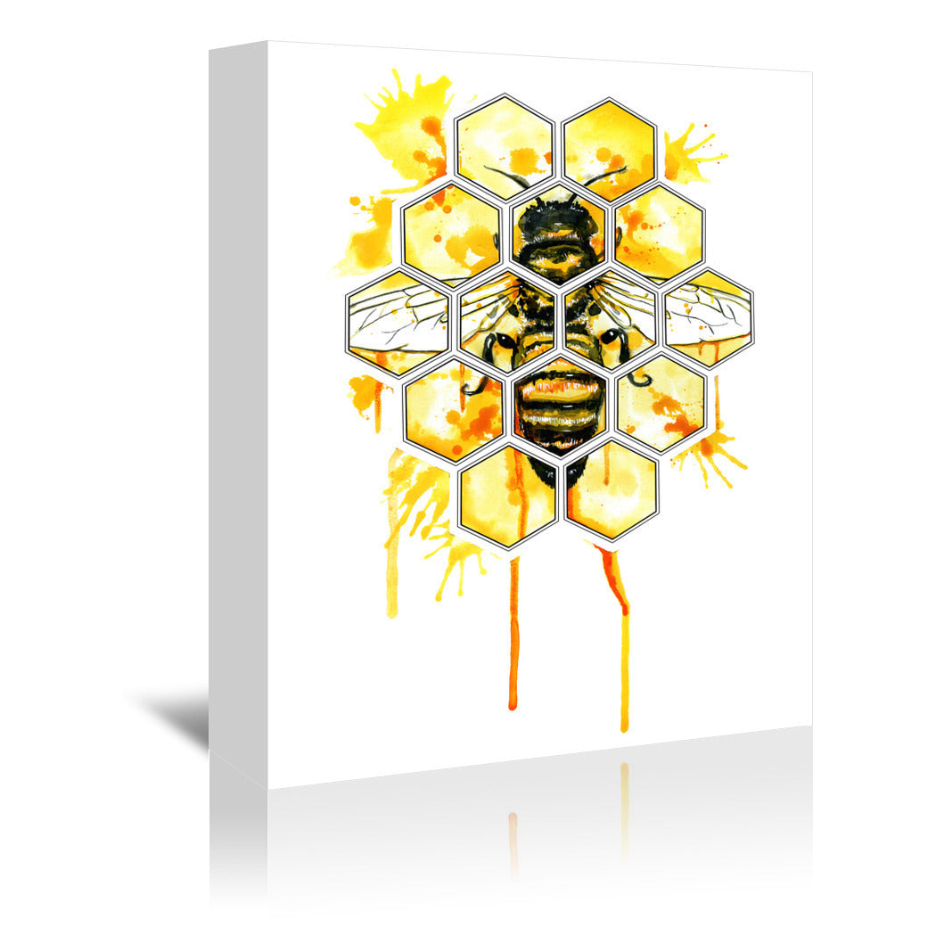 Hive Mentality by Sam Nagel Wrapped Canvas - Wrapped Canvas - Americanflat
