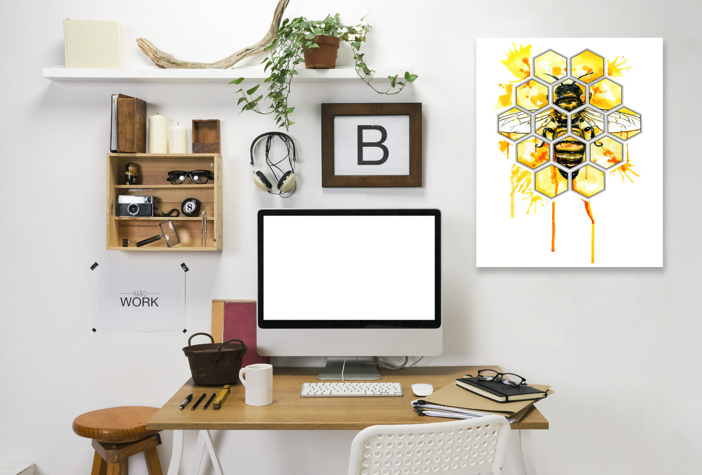 Hive Mentality by Sam Nagel Wrapped Canvas - Wrapped Canvas - Americanflat