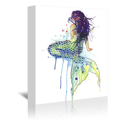 Mermaid by Sam Nagel Wrapped Canvas - Wrapped Canvas - Americanflat