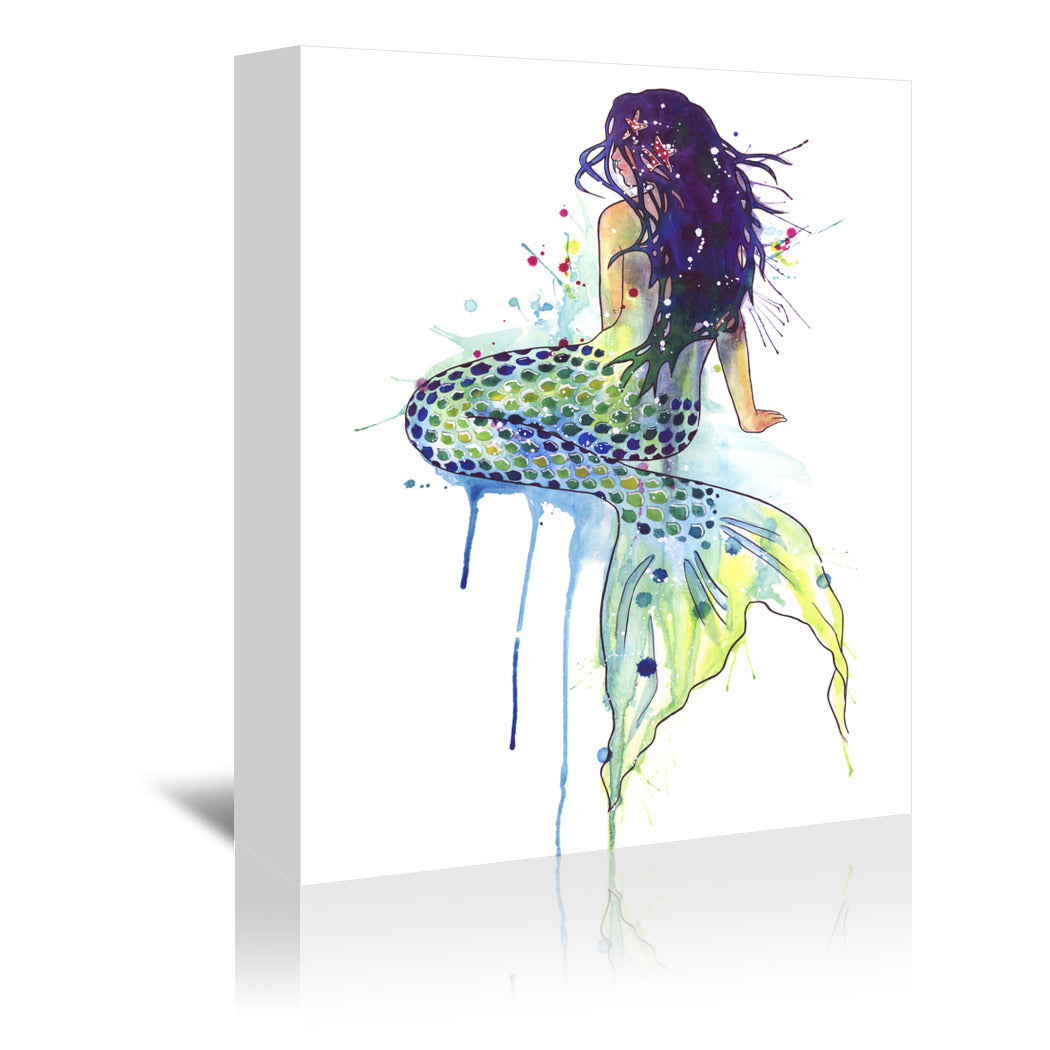 Mermaid by Sam Nagel - 2 Piece Gallery Wrapped Canvas Set - Art Set - Americanflat