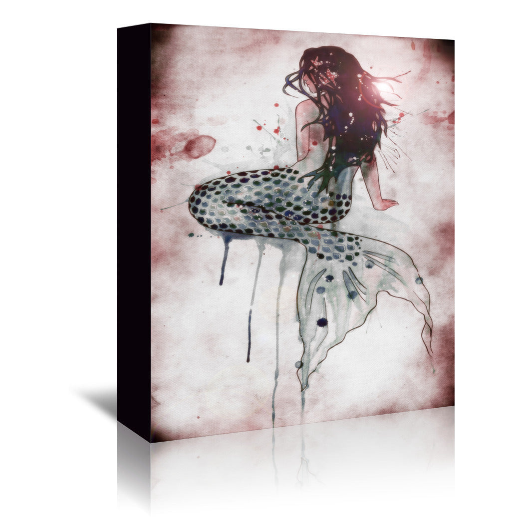 Mermaid 2 by Sam Nagel Wrapped Canvas - Wrapped Canvas - Americanflat