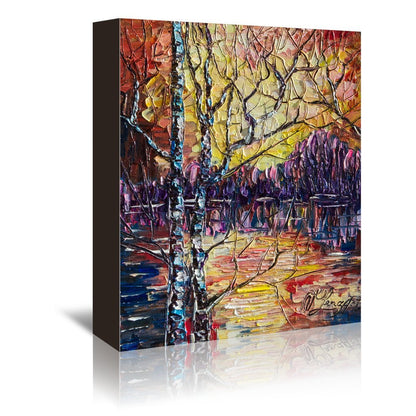 A Beautiful Sunset That Was Mistaken For A Dawn by OLena Art Wrapped Canvas - Wrapped Canvas - Americanflat