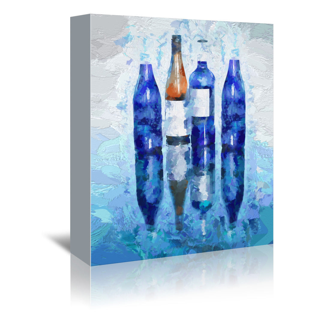 Wine Reflection by OLena Art Wrapped Canvas - Wrapped Canvas - Americanflat