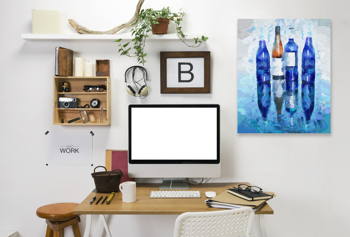 Wine Reflection by OLena Art Wrapped Canvas - Wrapped Canvas - Americanflat