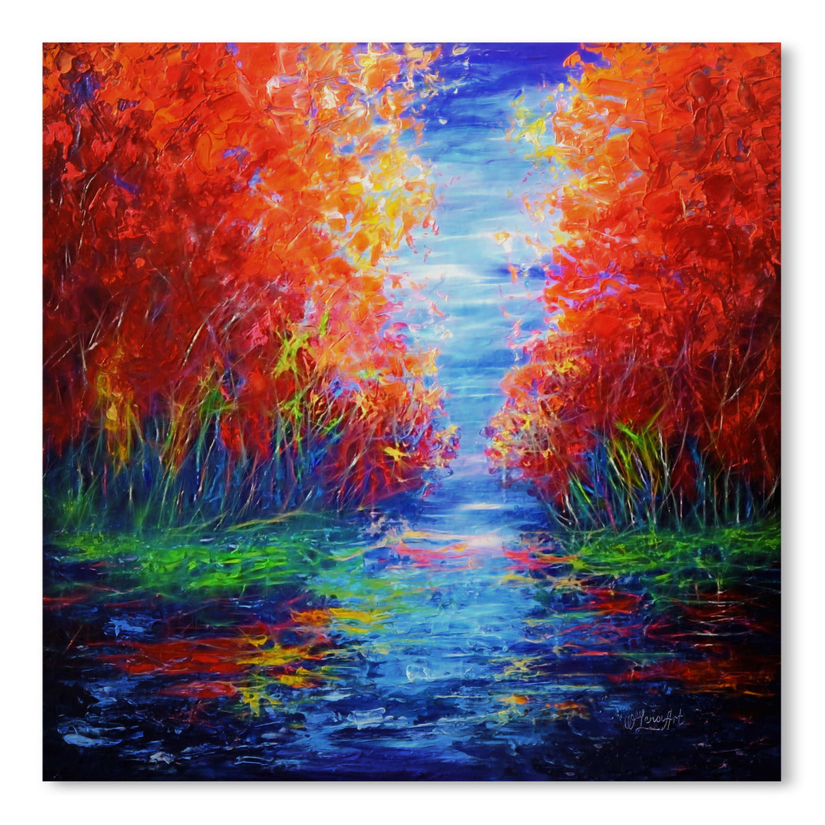 Lake View by OLena Art  Print - Art Print - Americanflat