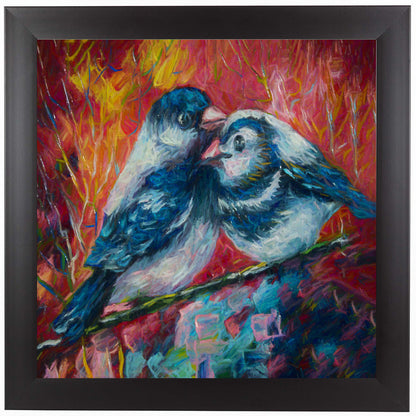 Love Birds by OLena Art Framed Print - Americanflat