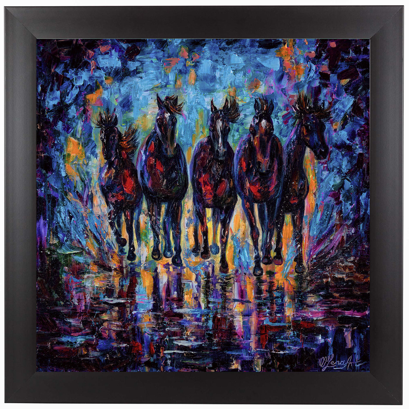 Roaming Free  by OLena Art Framed Print - Americanflat