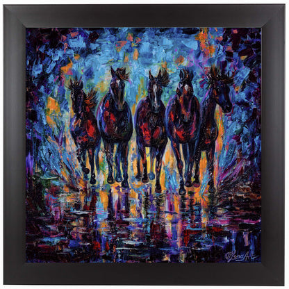 Roaming Free  by OLena Art Framed Print - Americanflat