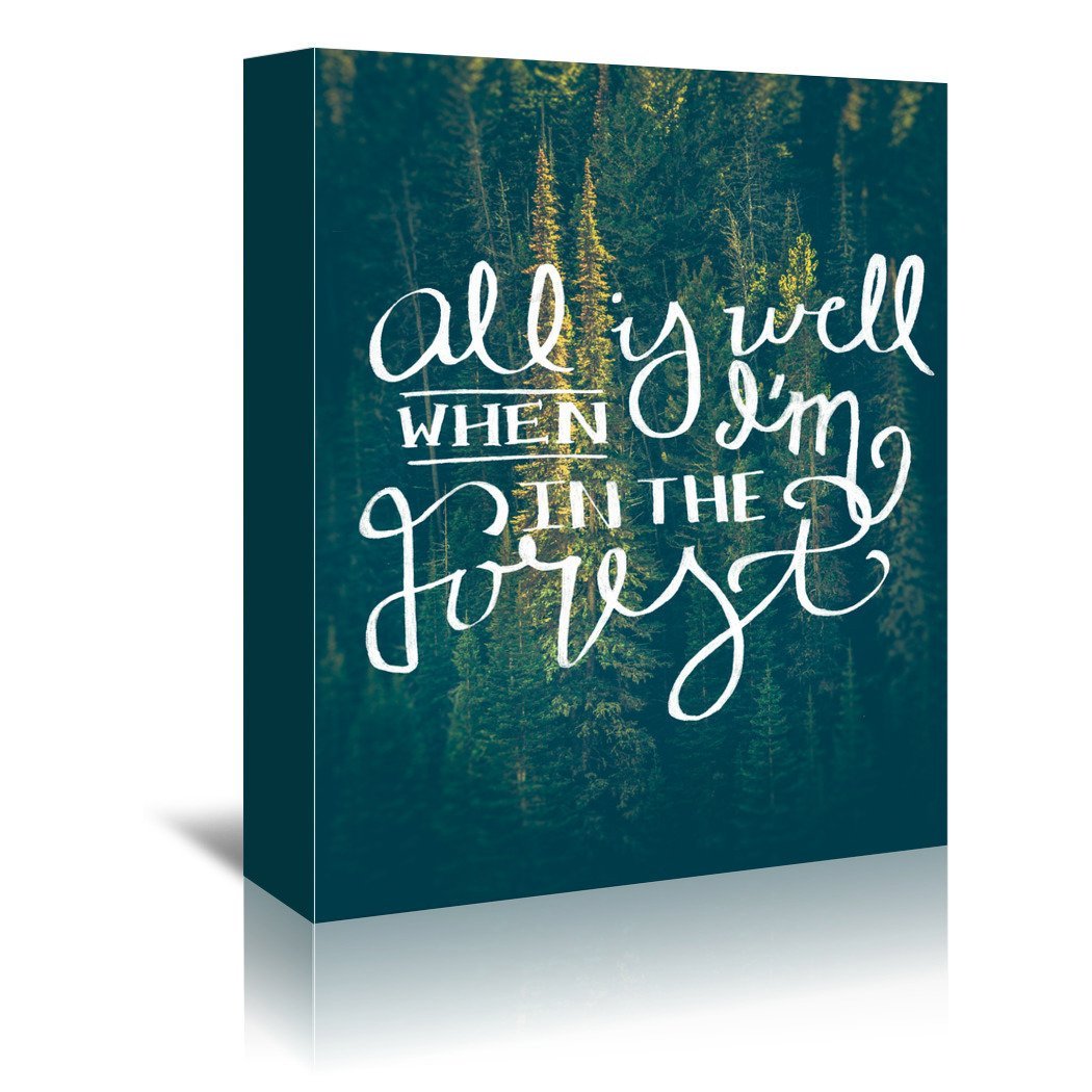 All Is Well by Annie Bailey Wrapped Canvas - Wrapped Canvas - Americanflat