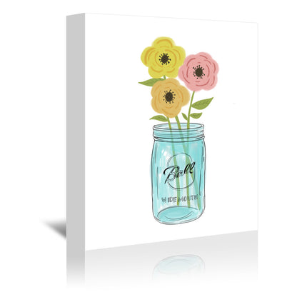 Country Flowers by Annie Bailey Wrapped Canvas - Wrapped Canvas - Americanflat