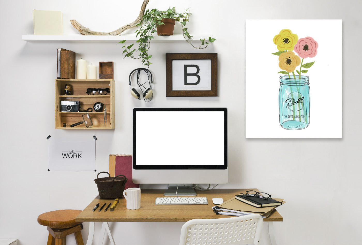 Country Flowers by Annie Bailey Wrapped Canvas - Wrapped Canvas - Americanflat