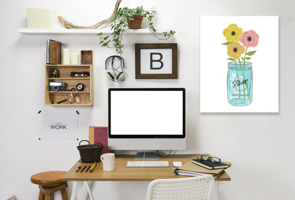 Country Flowers by Annie Bailey Wrapped Canvas - Wrapped Canvas - Americanflat