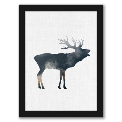 Elk And Forest by Annie Bailey - Framed Print - Americanflat
