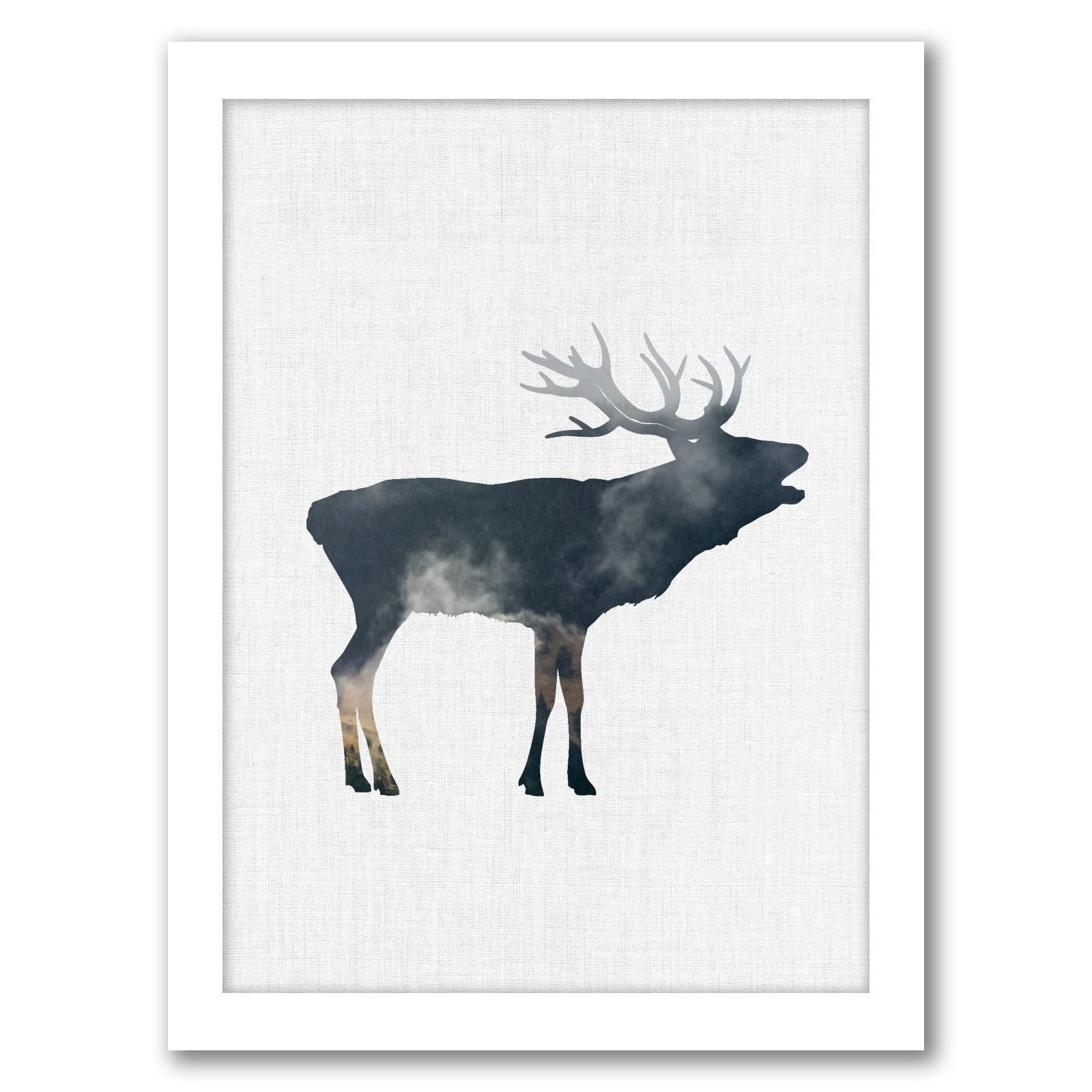 Elk And Forest by Annie Bailey - Framed Print - Americanflat