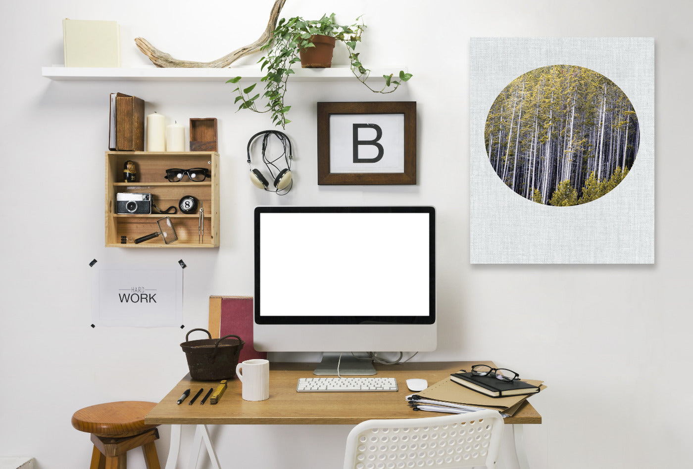 Into The Forest by Annie Bailey Wrapped Canvas - Wrapped Canvas - Americanflat