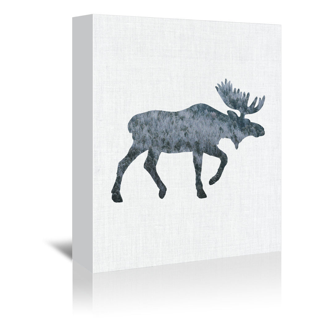 Moose by Annie Bailey Wrapped Canvas - Wrapped Canvas - Americanflat