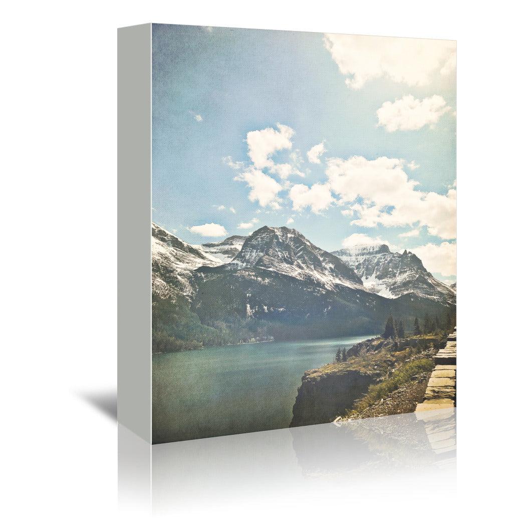 Saint Mary Lake by Annie Bailey Wrapped Canvas - Wrapped Canvas - Americanflat
