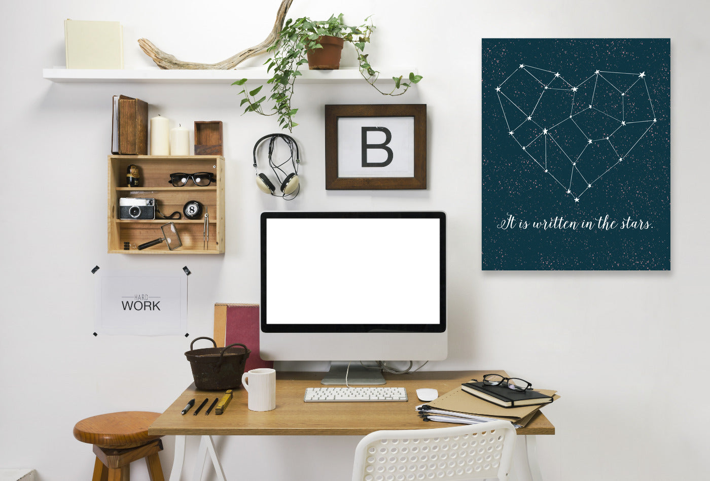 Written In The Stars by Annie Bailey Wrapped Canvas - Wrapped Canvas - Americanflat