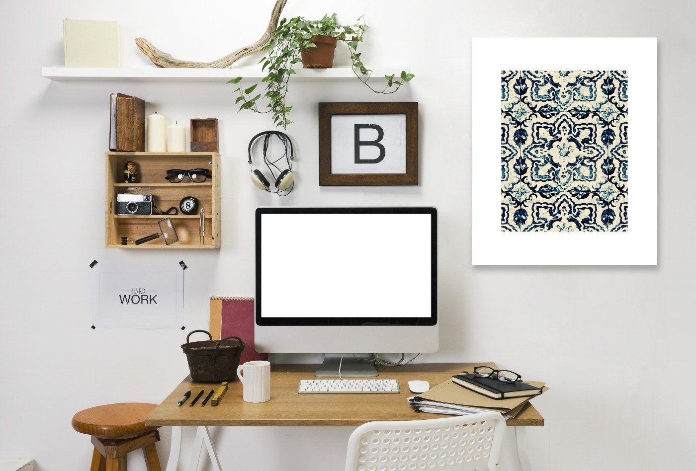 Azulejos Iv by Ingrid Beddoes Wrapped Canvas - Wrapped Canvas - Americanflat