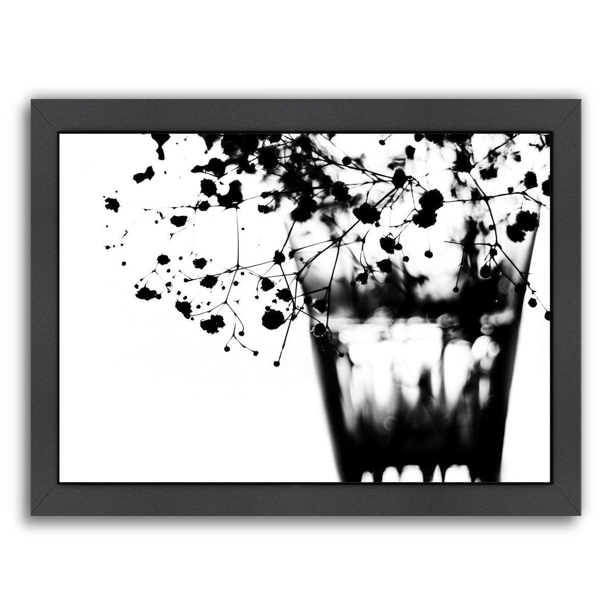 Baby's Breath Black and White by Ingrid Beddoes Framed Print - Americanflat